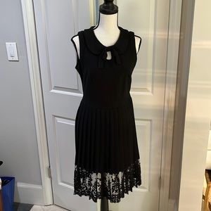 Eva Franco pleated Black dress